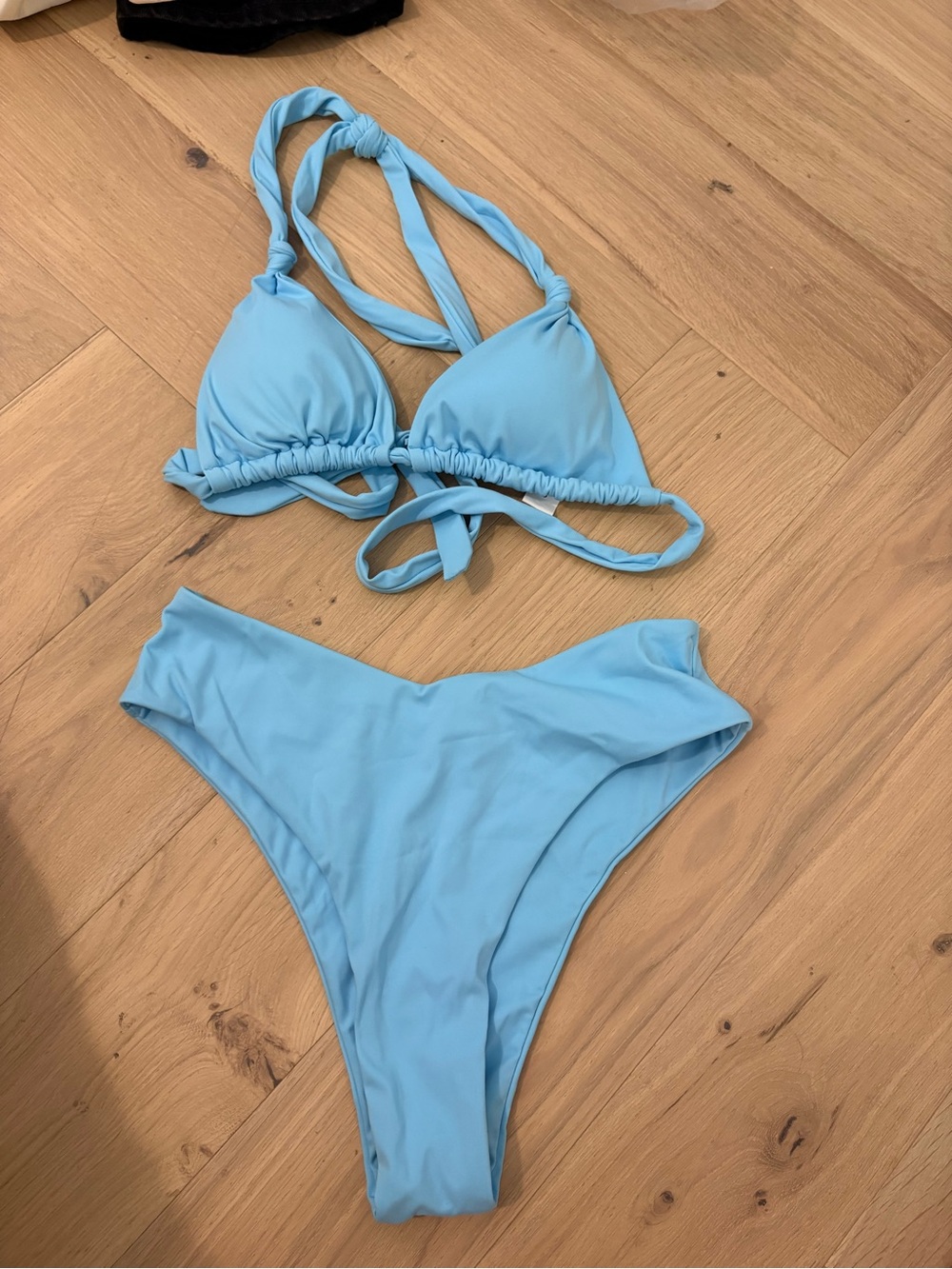 Light Blue Two-Piece Bikini Set